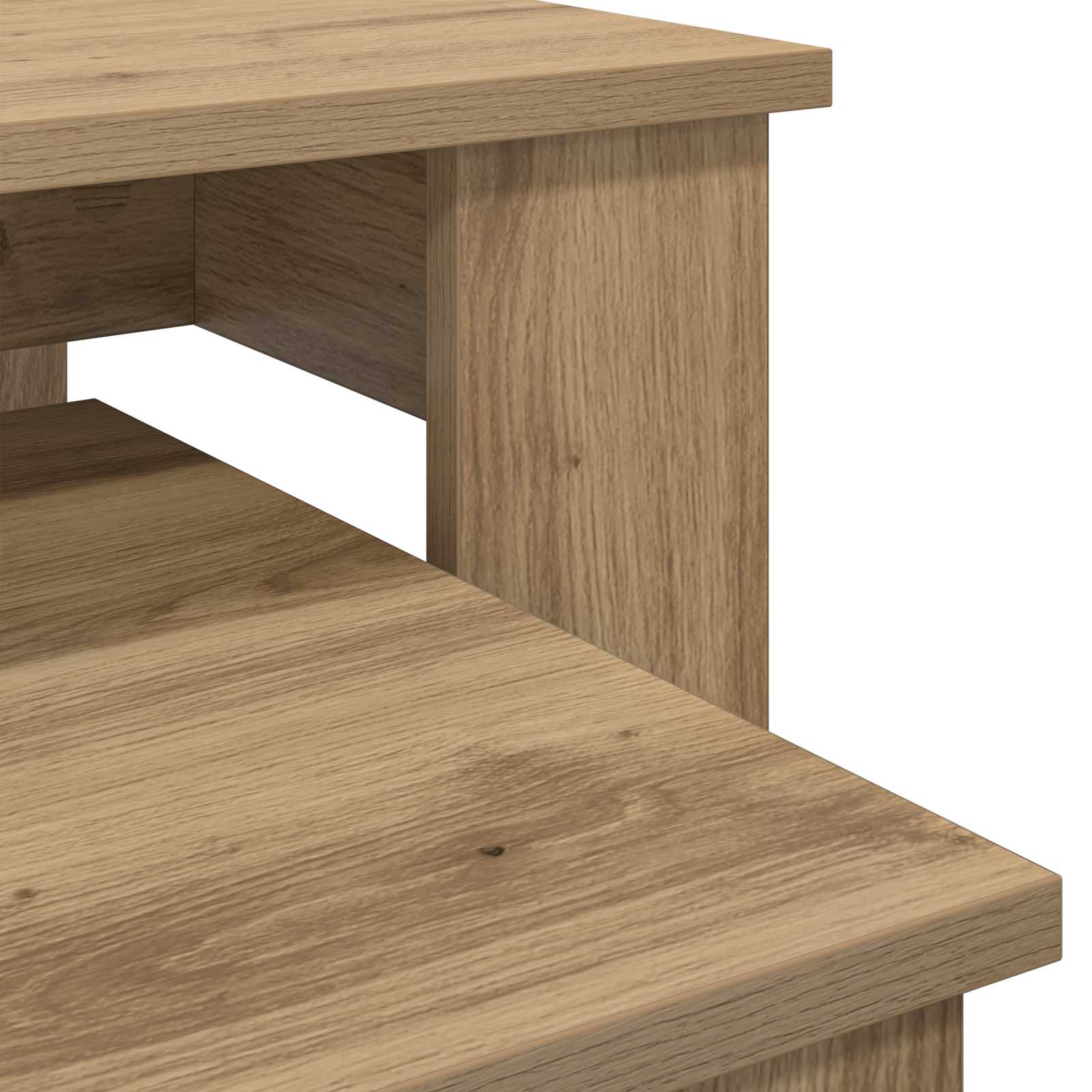 vidaXL Zestaw stolików kawowych 2 pcs Dąb rzemieślniczy