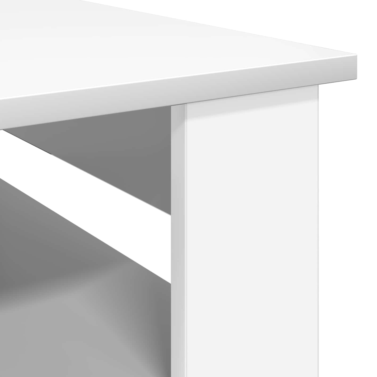 vidaXL Stolik kawowy Biały 64 x 54 x 44 cm Materiał drewnopochodny