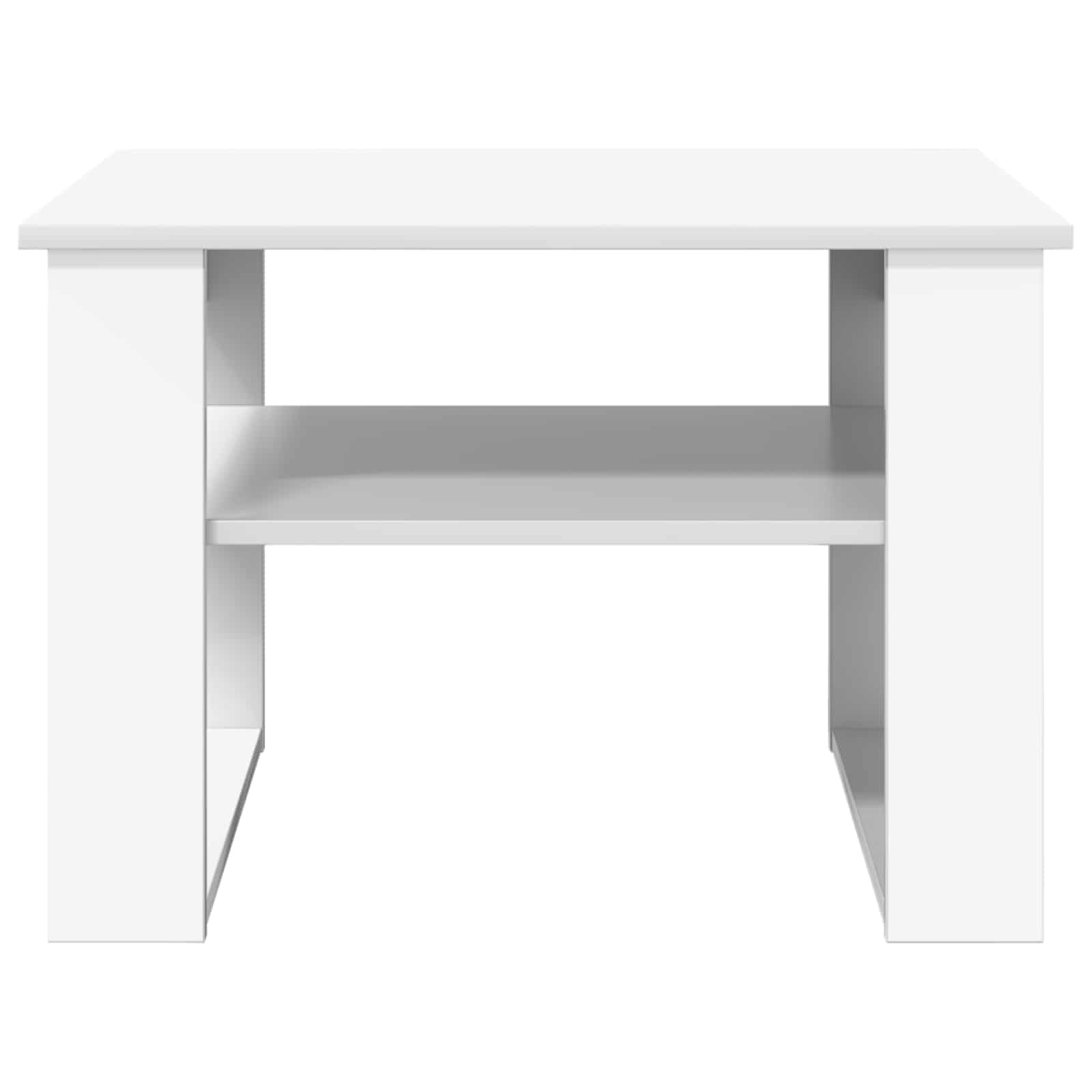 vidaXL Stolik kawowy Biały 64 x 54 x 44 cm Materiał drewnopochodny