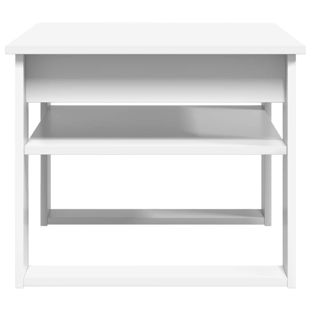 vidaXL Stolik kawowy Biały 64 x 54 x 44 cm Materiał drewnopochodny