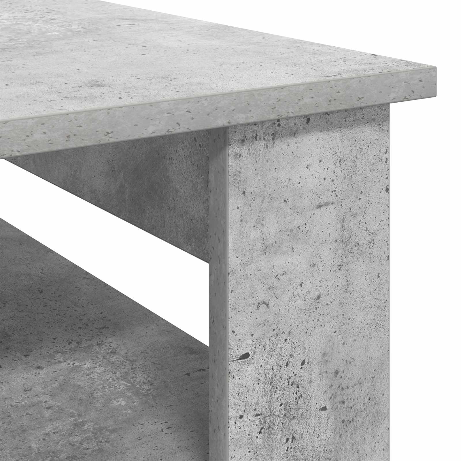 vidaXL Stolik kawowy z przechowywaniem Betonowy szary 64 x 54 x 44 cm