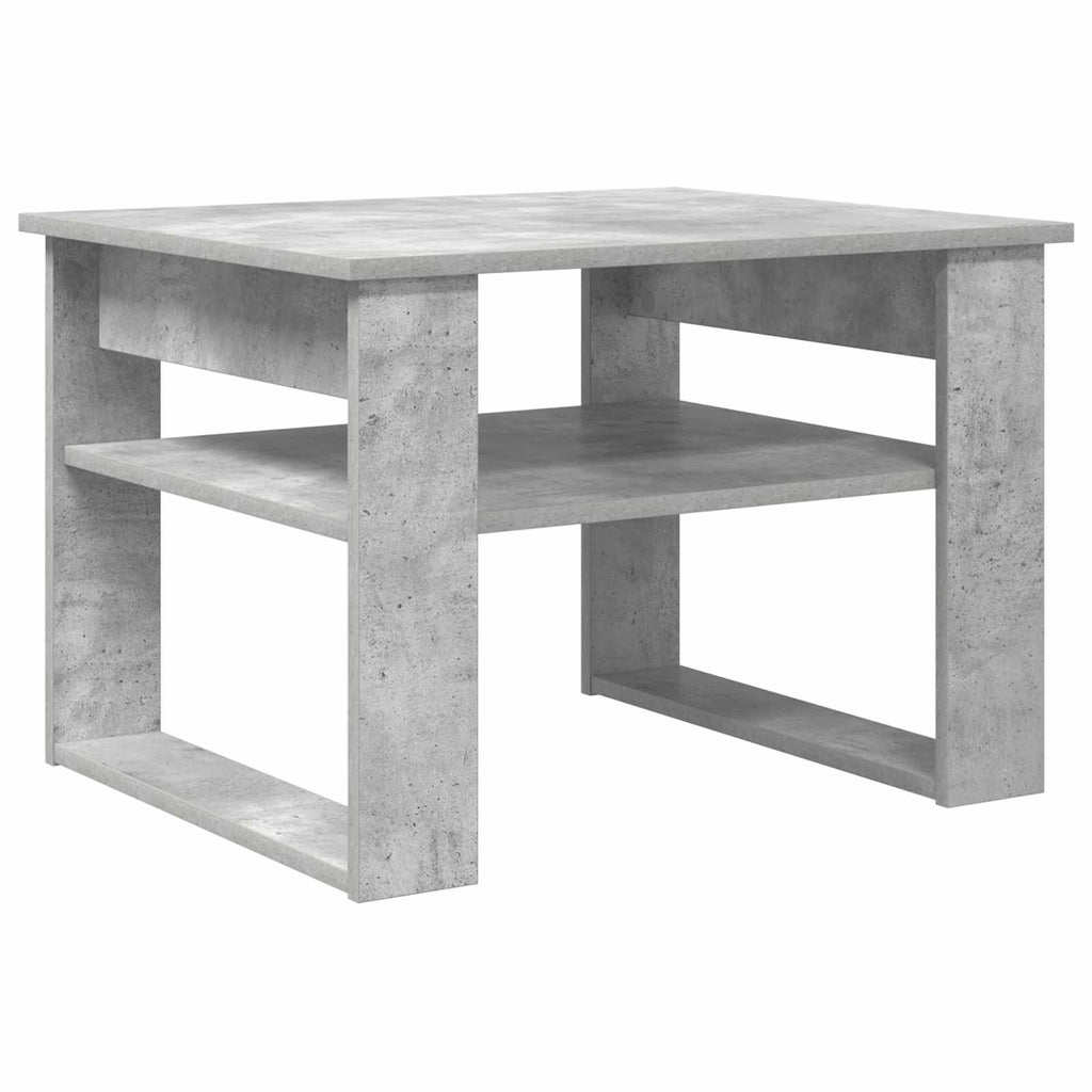 vidaXL Stolik kawowy z przechowywaniem Betonowy szary 64 x 54 x 44 cm