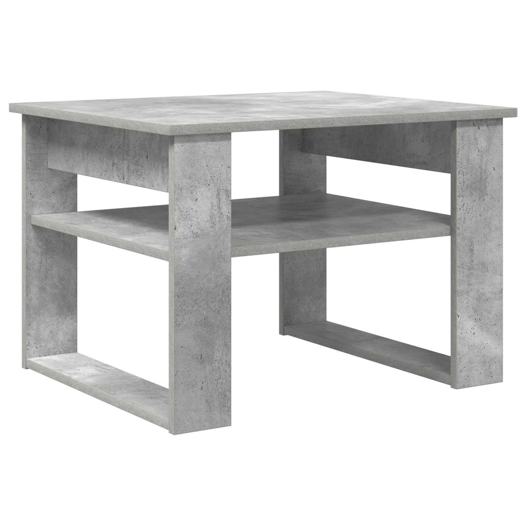 vidaXL Stolik kawowy z przechowywaniem Betonowy szary 64 x 54 x 44 cm