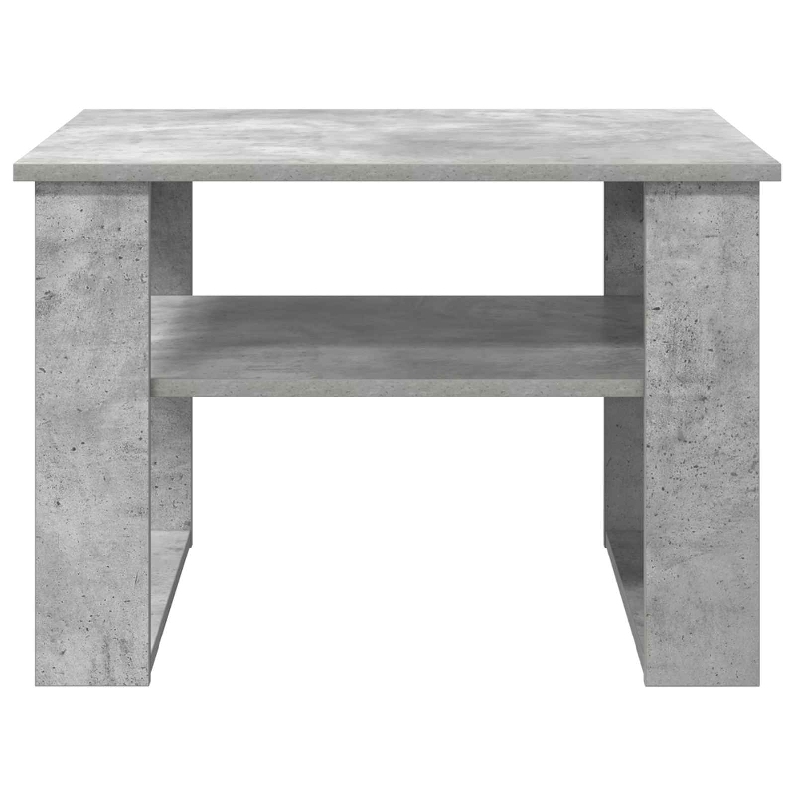 vidaXL Stolik kawowy z przechowywaniem Betonowy szary 64 x 54 x 44 cm