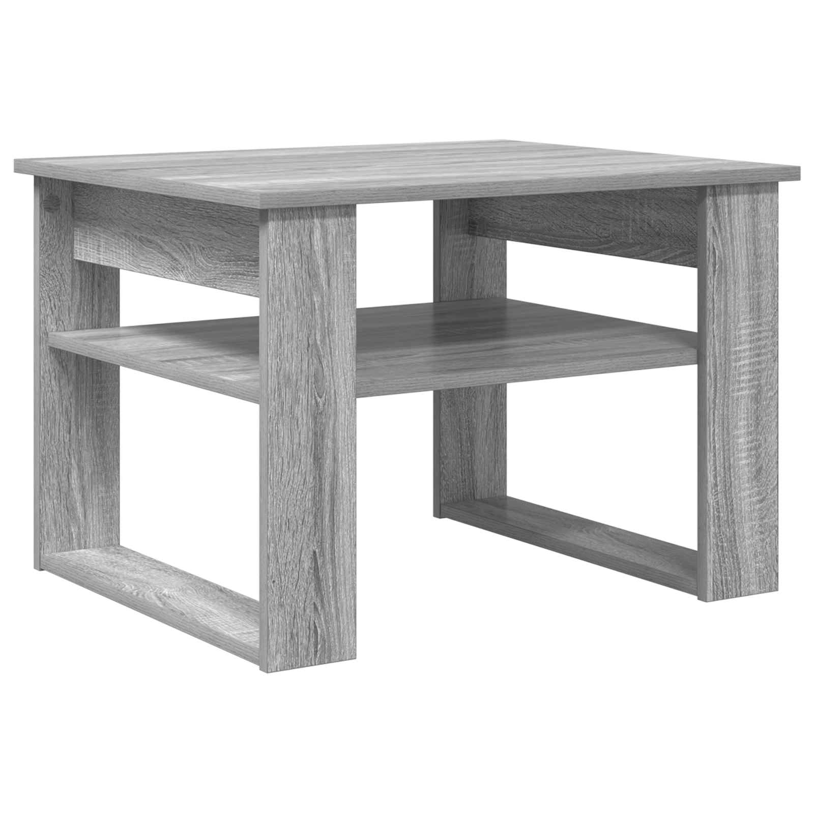 vidaXL Stolik kawowy z przechowywaniem Szary Sonoma 64 x 54 x 44 cm