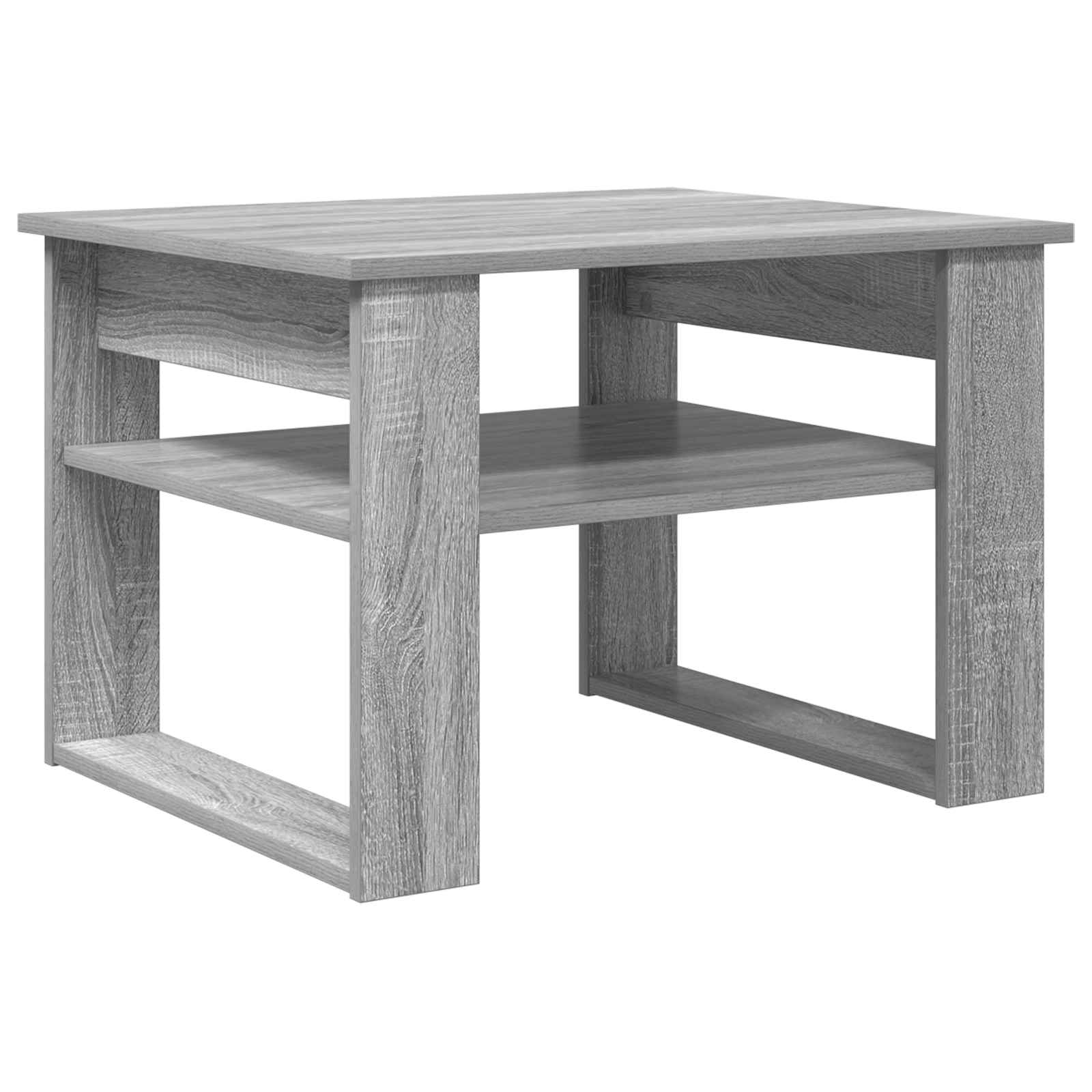 vidaXL Stolik kawowy z przechowywaniem Szary Sonoma 64 x 54 x 44 cm