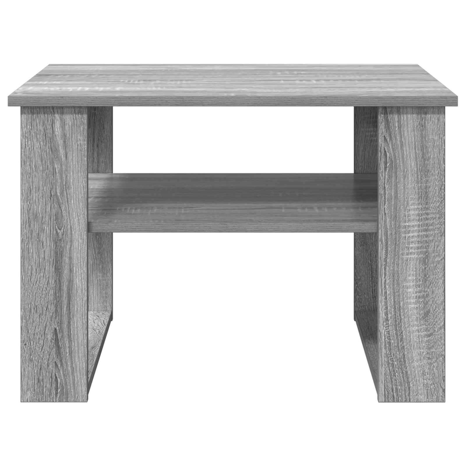vidaXL Stolik kawowy z przechowywaniem Szary Sonoma 64 x 54 x 44 cm