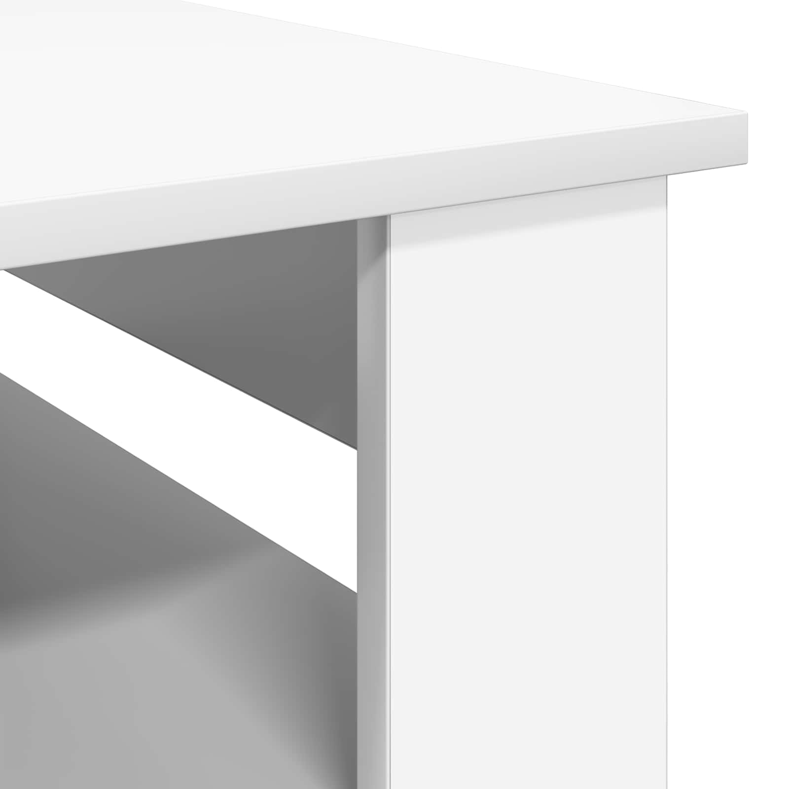 vidaXL Stolik kawowy Biały 96 x 54 x 44 cm Materiał drewnopochodny