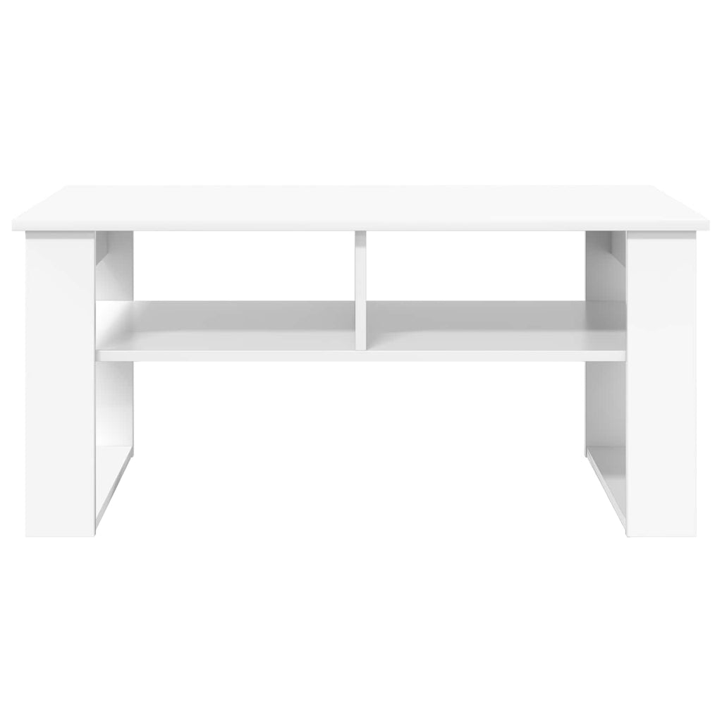 vidaXL Stolik kawowy Biały 96 x 54 x 44 cm Materiał drewnopochodny