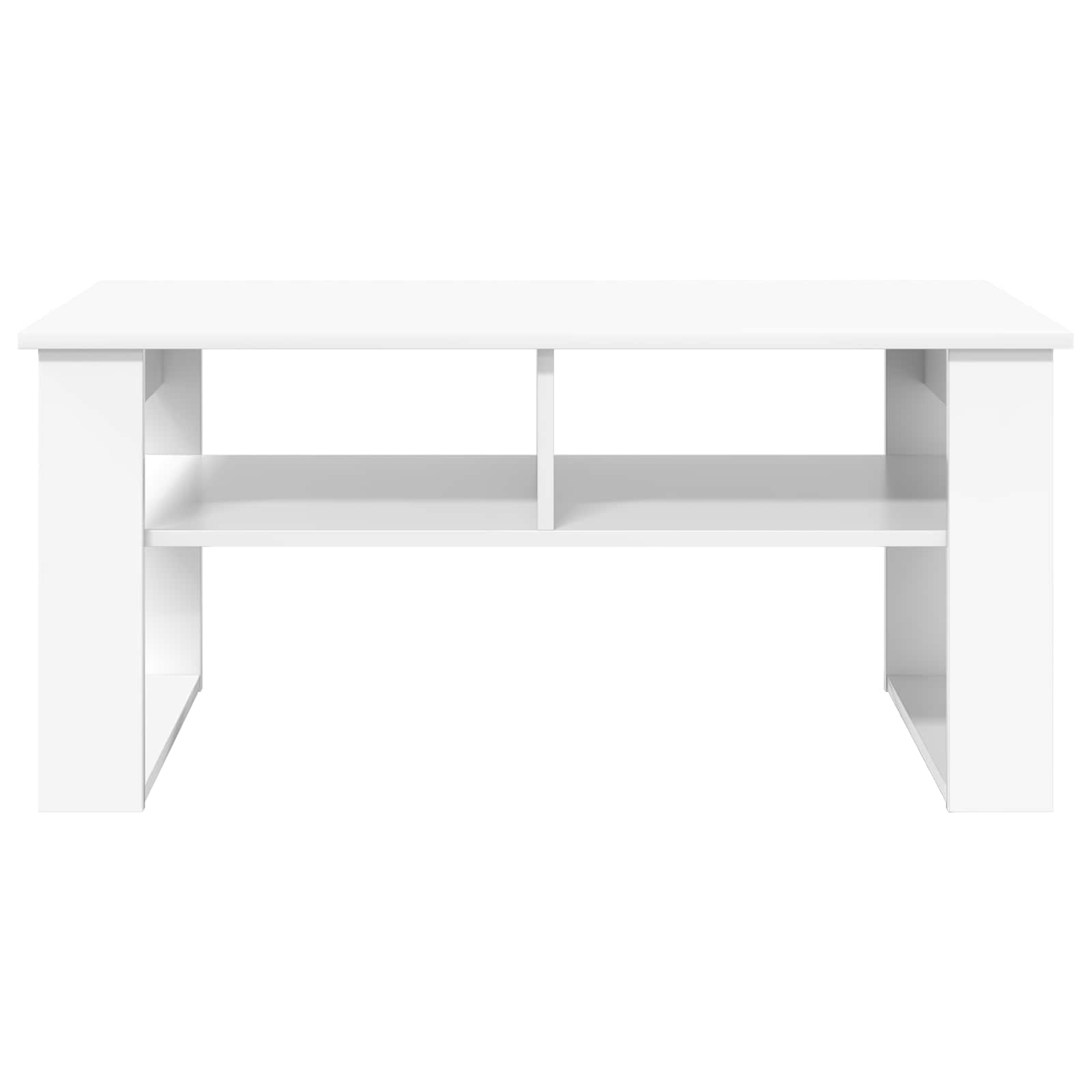 vidaXL Stolik kawowy Biały 96 x 54 x 44 cm Materiał drewnopochodny