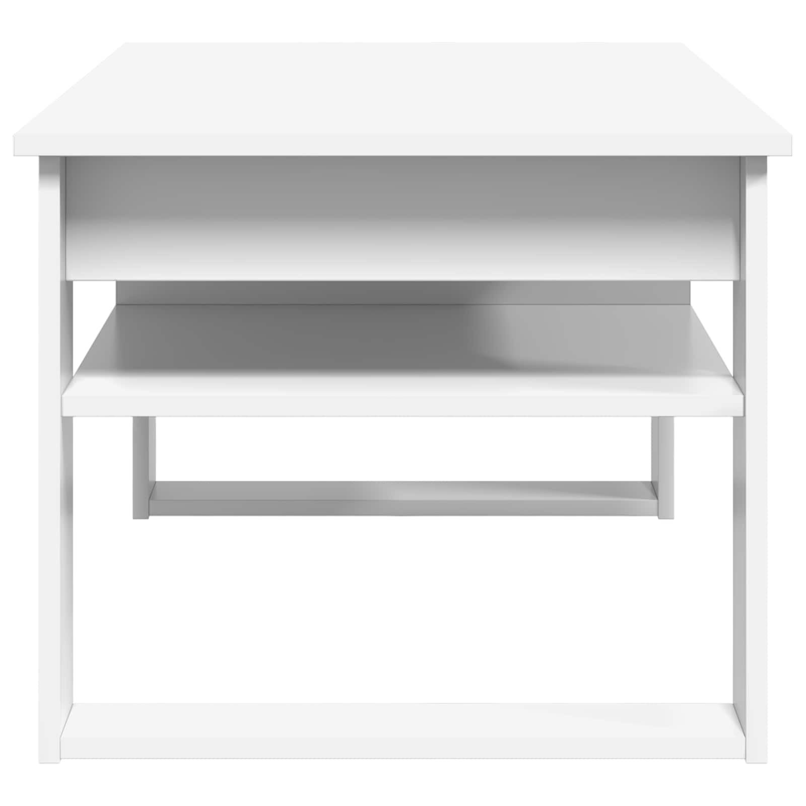 vidaXL Stolik kawowy Biały 96 x 54 x 44 cm Materiał drewnopochodny