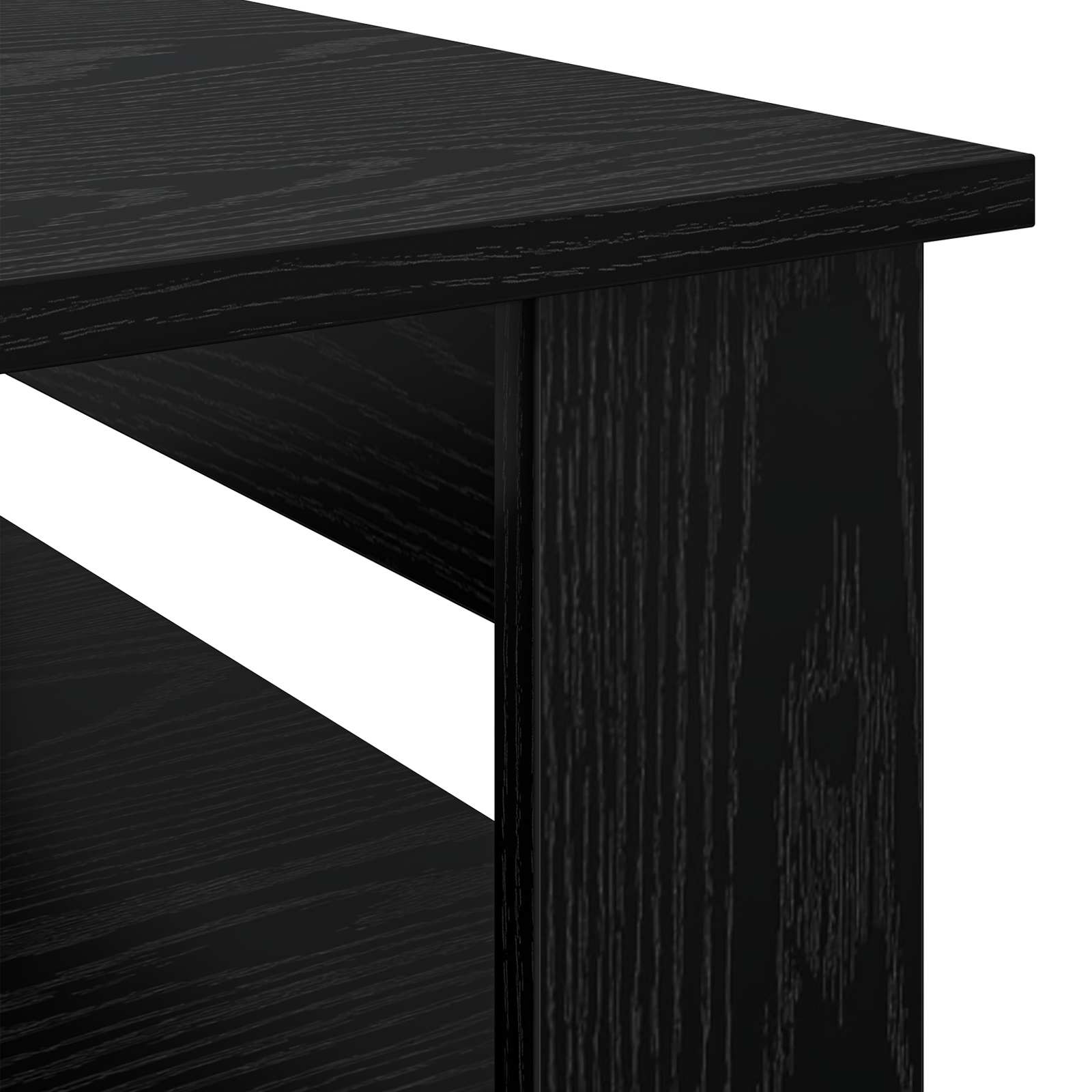 vidaXL Stolik kawowy z przechowywaniem Czarny Dąb 96 x 54 x 44 cm