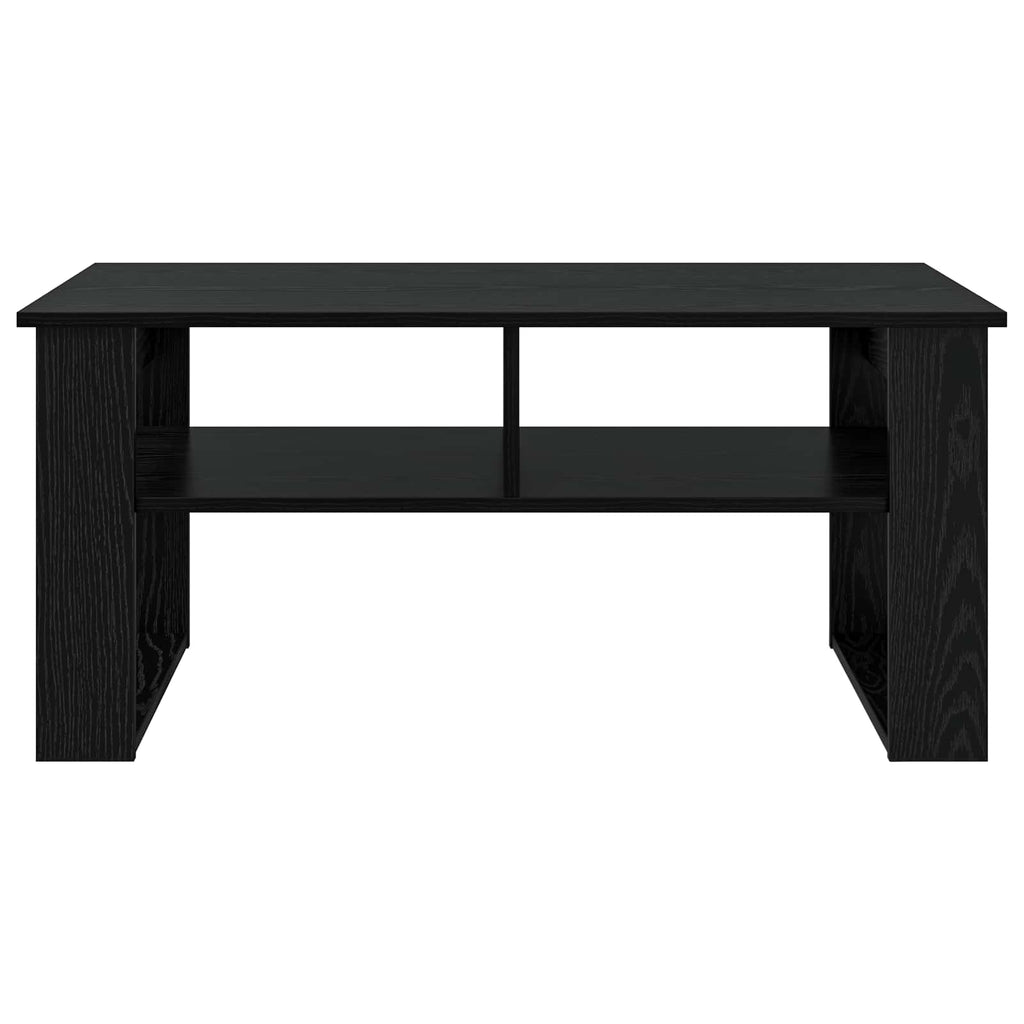 vidaXL Stolik kawowy z przechowywaniem Czarny Dąb 96 x 54 x 44 cm