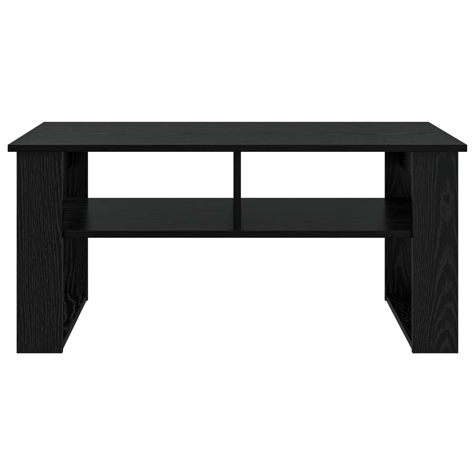 vidaXL Stolik kawowy z przechowywaniem Czarny Dąb 96 x 54 x 44 cm