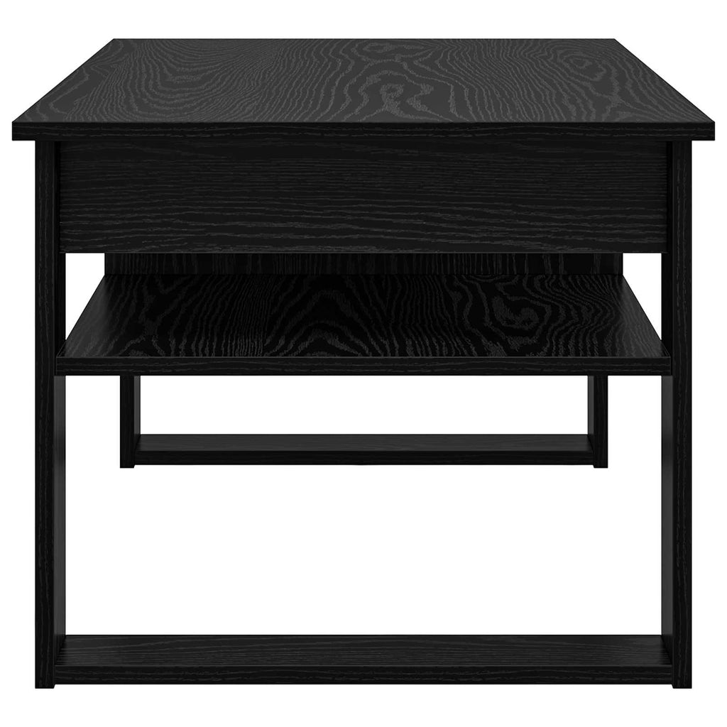 vidaXL Stolik kawowy z przechowywaniem Czarny Dąb 96 x 54 x 44 cm