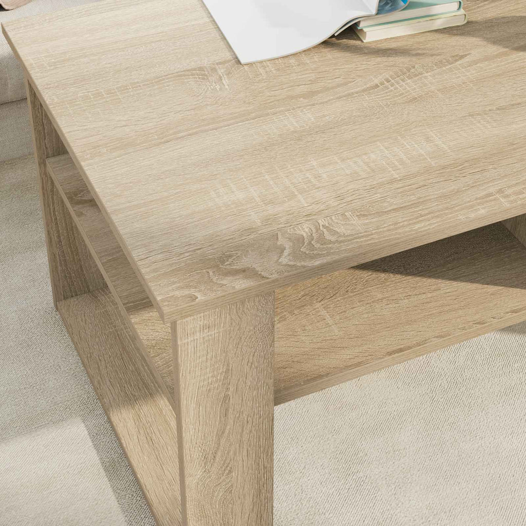 vidaXL Stolik kawowy z przechowywaniem Dąb Sonoma 96 x 54 x 44 cm
