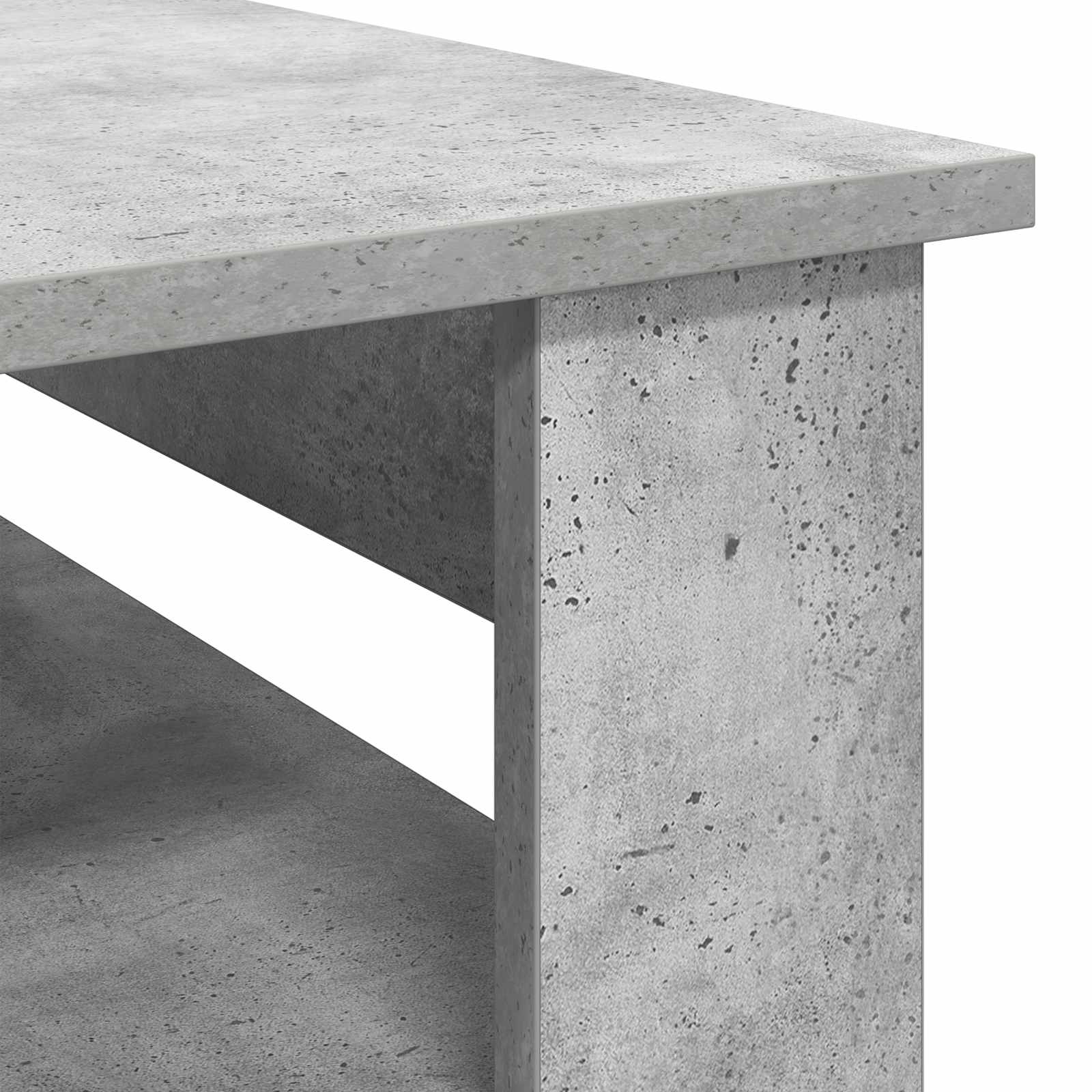 vidaXL Stolik kawowy z przechowywaniem Betonowy szary 96 x 54 x 44 cm