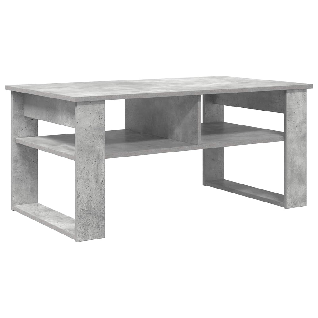 vidaXL Stolik kawowy z przechowywaniem Betonowy szary 96 x 54 x 44 cm
