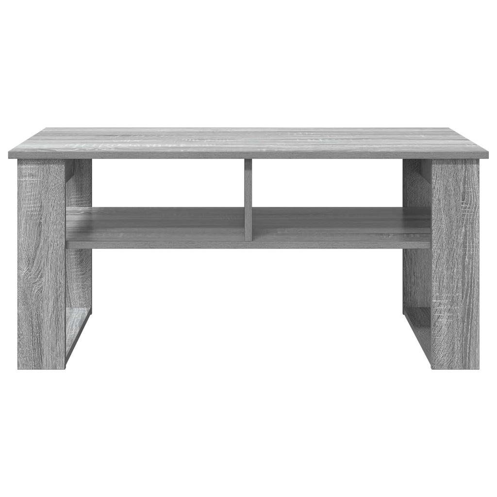 vidaXL Stolik kawowy z przechowywaniem Szary Sonoma 96 x 54 x 44 cm