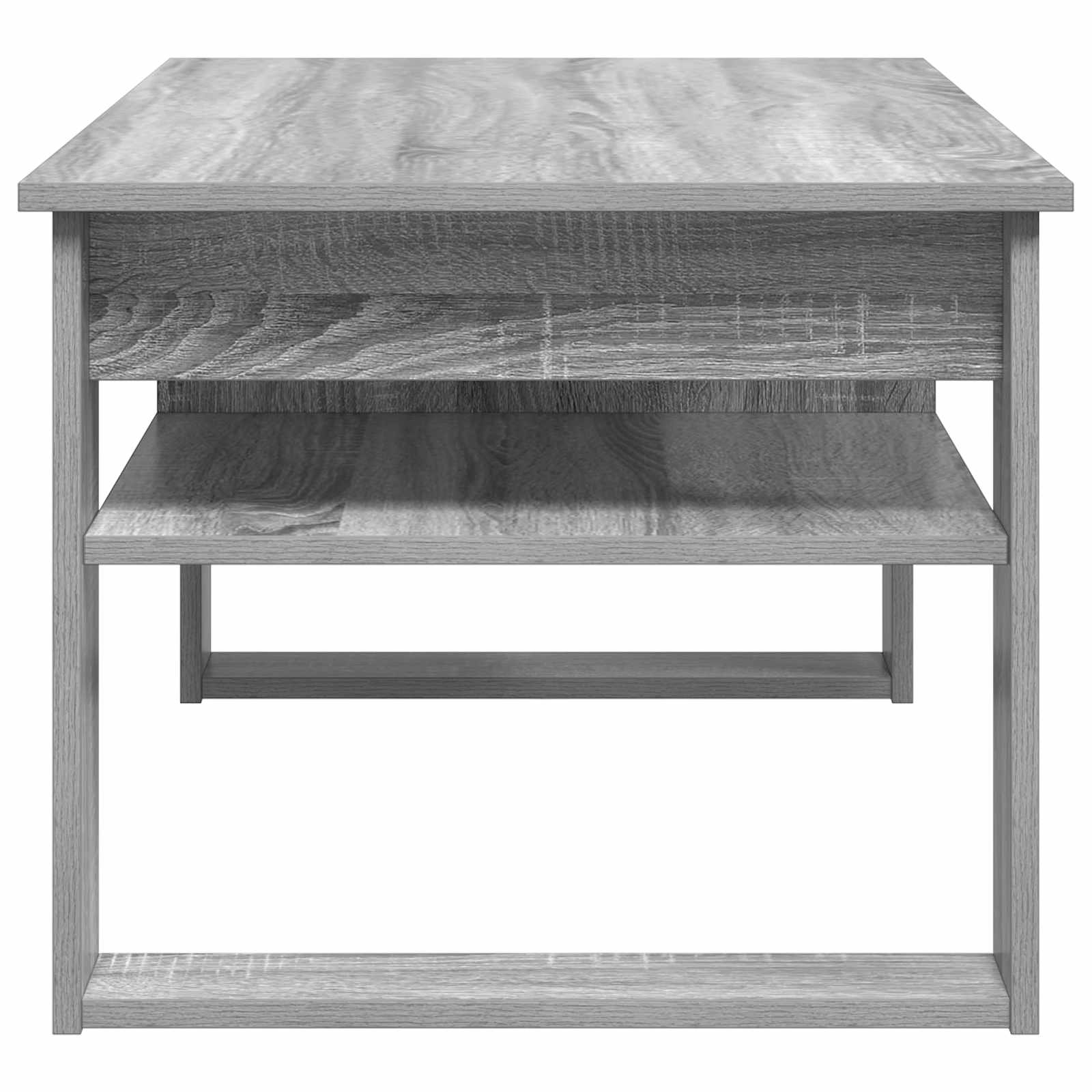 vidaXL Stolik kawowy z przechowywaniem Szary Sonoma 96 x 54 x 44 cm