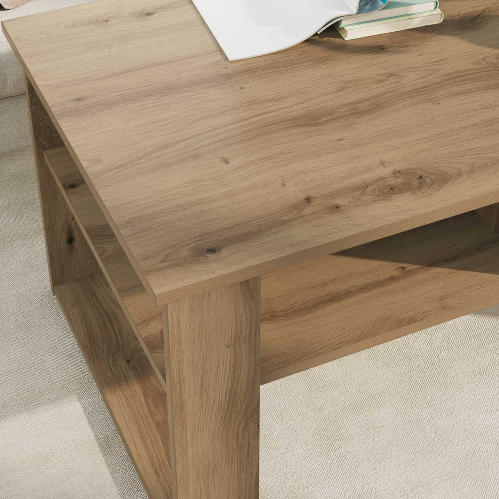 vidaXL Stolik kawowy Dąb rzemieślniczy 96 x 54 x 44 cm