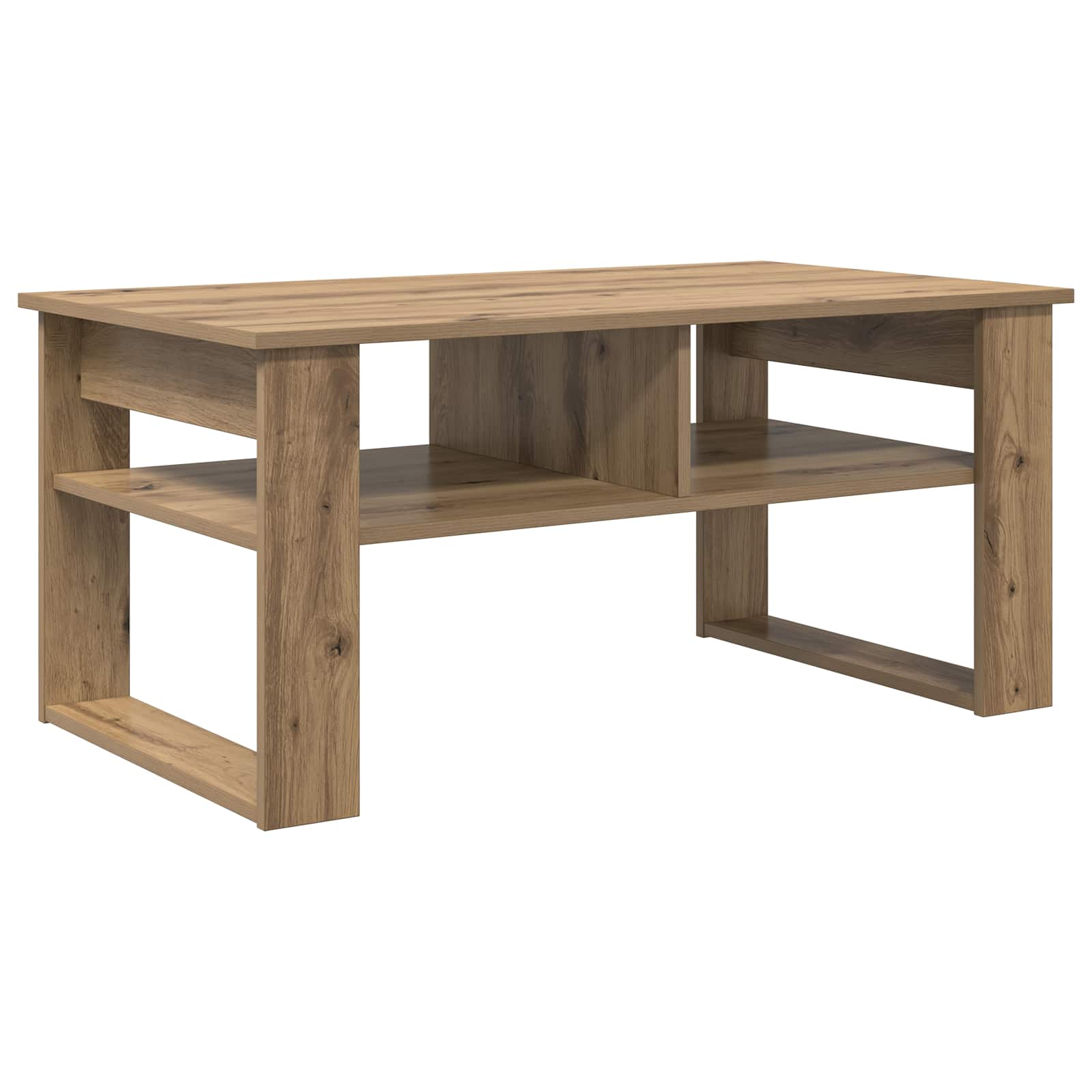 vidaXL Stolik kawowy Dąb rzemieślniczy 96 x 54 x 44 cm
