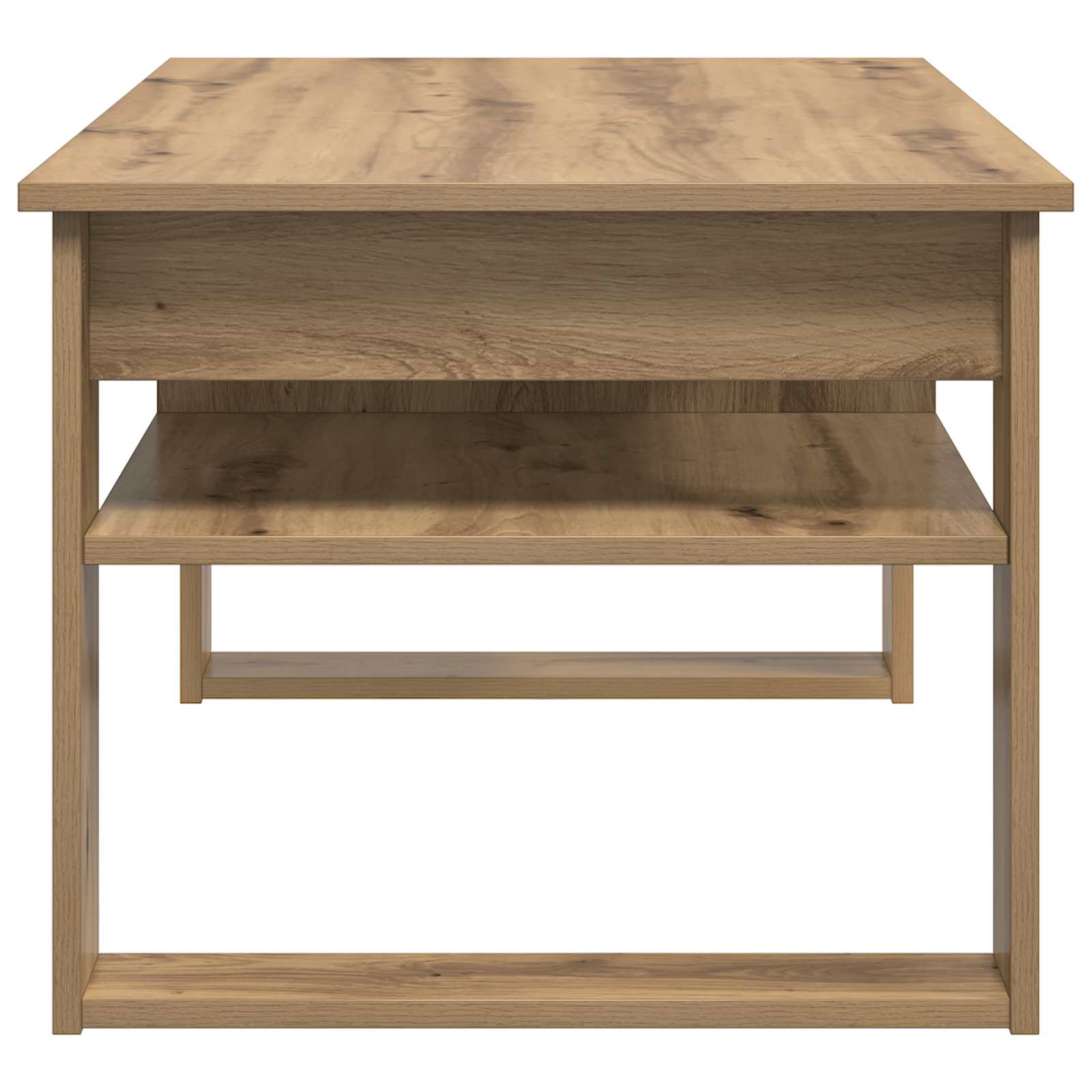 vidaXL Stolik kawowy Dąb rzemieślniczy 96 x 54 x 44 cm