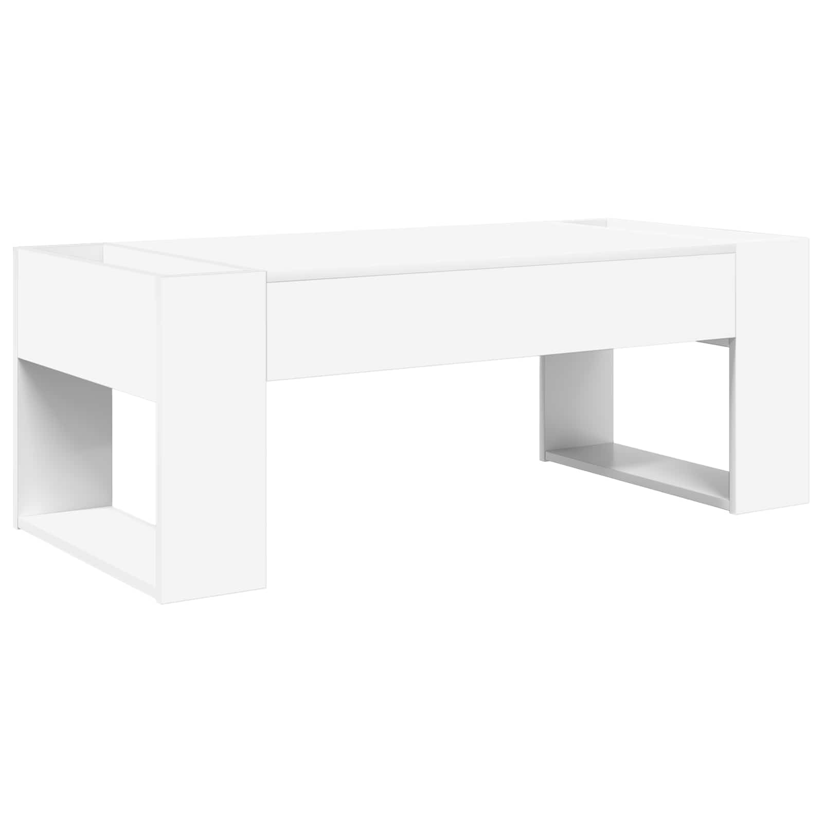 vidaXL Stolik kawowy Biały 110 x 50 x 41 cm Materiał drewnopochodny