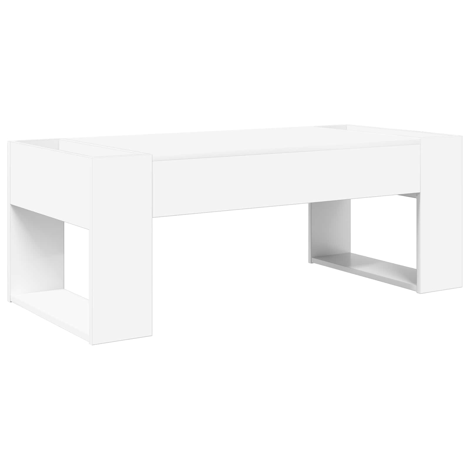 vidaXL Stolik kawowy Biały 110 x 50 x 41 cm Materiał drewnopochodny