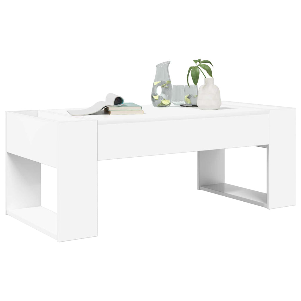 vidaXL Stolik kawowy Biały 110 x 50 x 41 cm Materiał drewnopochodny