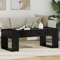 vidaXL Stolik kawowy Czarny Dąb 110 x 50 x 41 cm