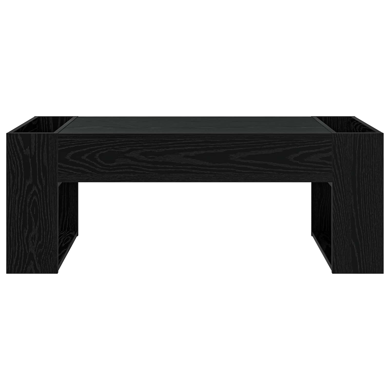 vidaXL Stolik kawowy Czarny Dąb 110 x 50 x 41 cm