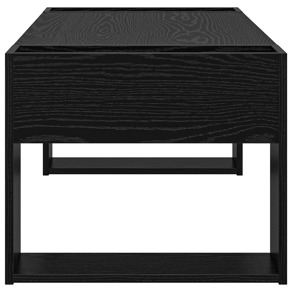 vidaXL Stolik kawowy Czarny Dąb 110 x 50 x 41 cm