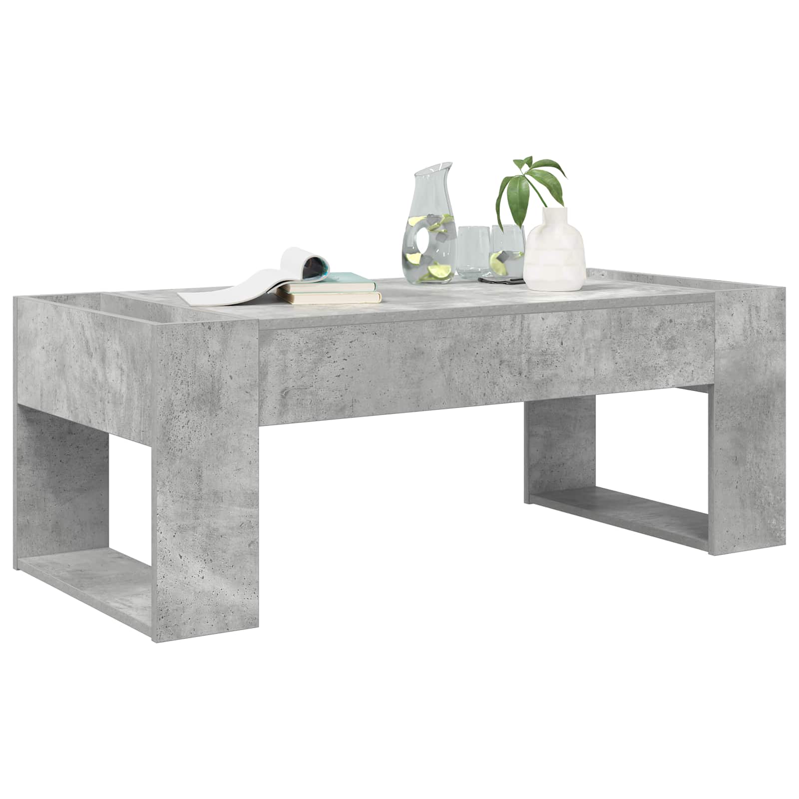 vidaXL Stolik kawowy Betonowy szary 110 x 50 x 41 cm