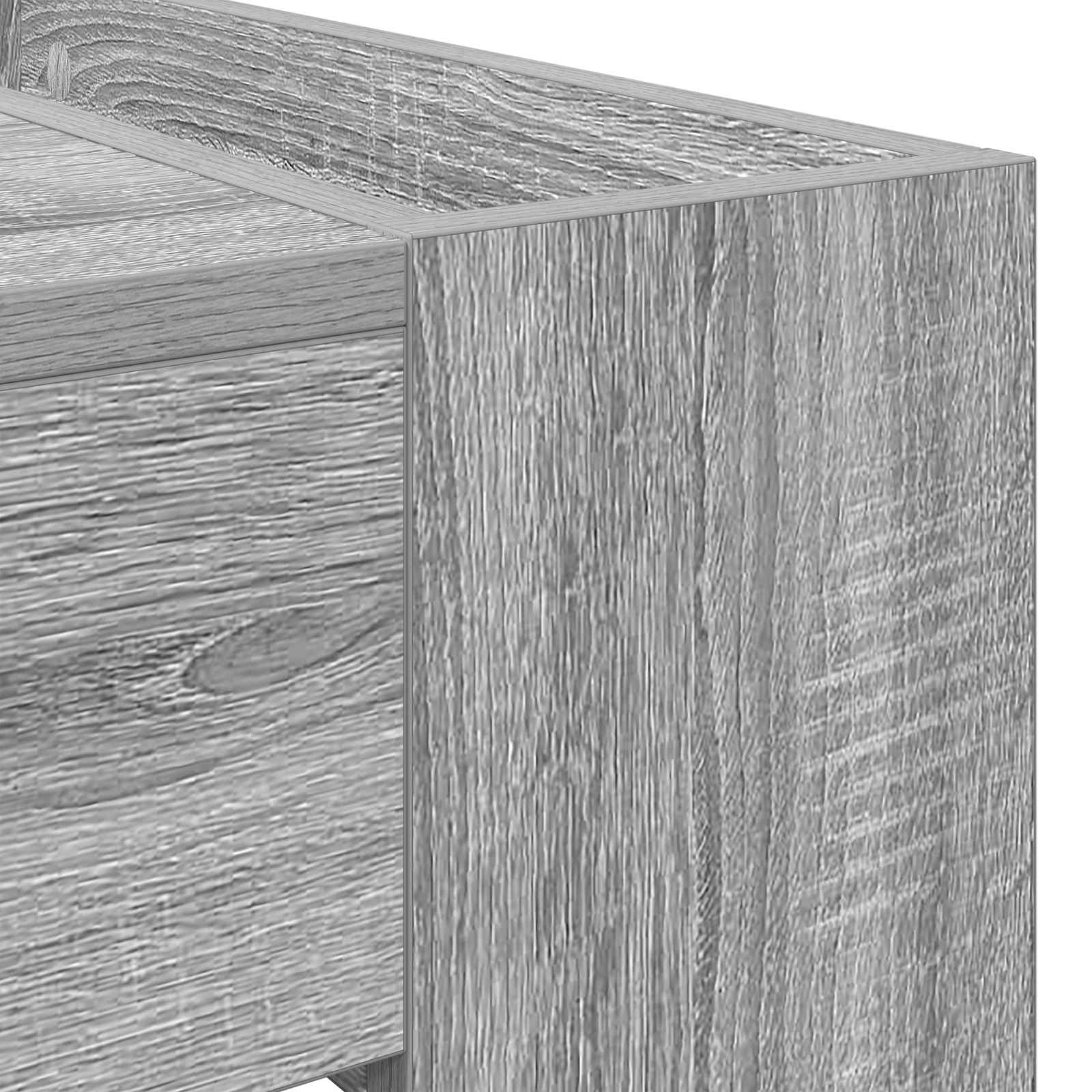 vidaXL Stolik kawowy Szary Sonoma 110 x 50 x 41 cm