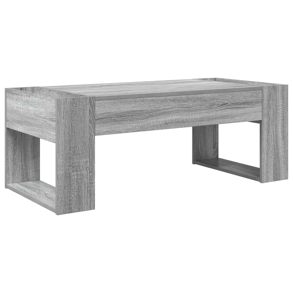 vidaXL Stolik kawowy Szary Sonoma 110 x 50 x 41 cm