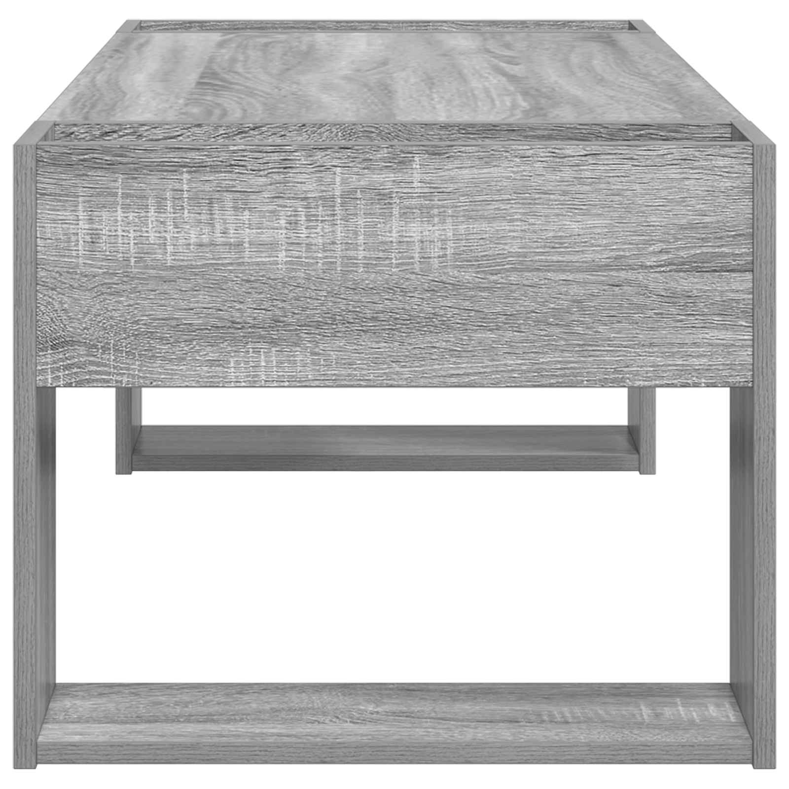 vidaXL Stolik kawowy Szary Sonoma 110 x 50 x 41 cm