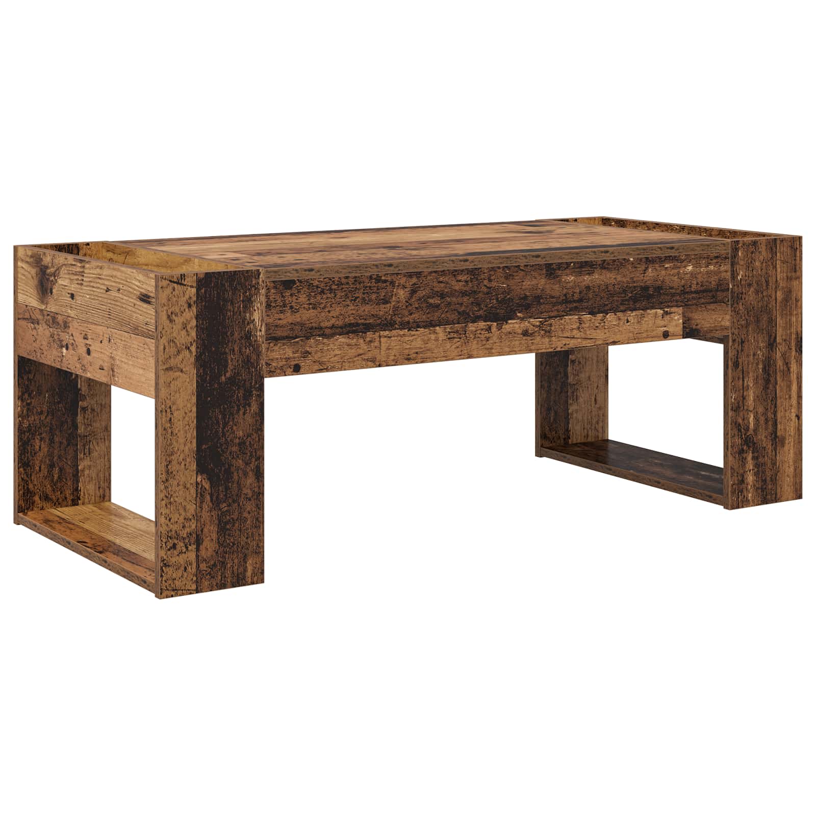 vidaXL Stolik kawowy Stare drewno 110 x 50 x 41 cm