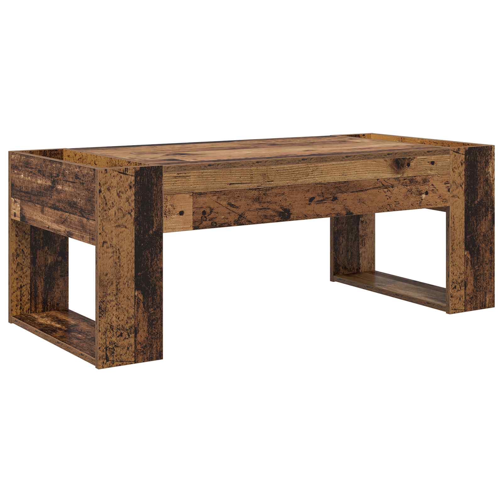 vidaXL Stolik kawowy Stare drewno 110 x 50 x 41 cm