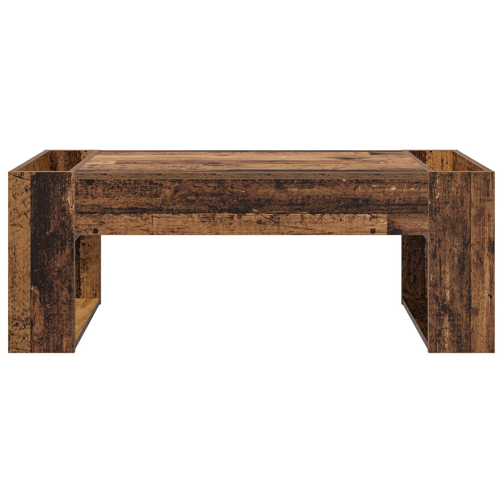 vidaXL Stolik kawowy Stare drewno 110 x 50 x 41 cm