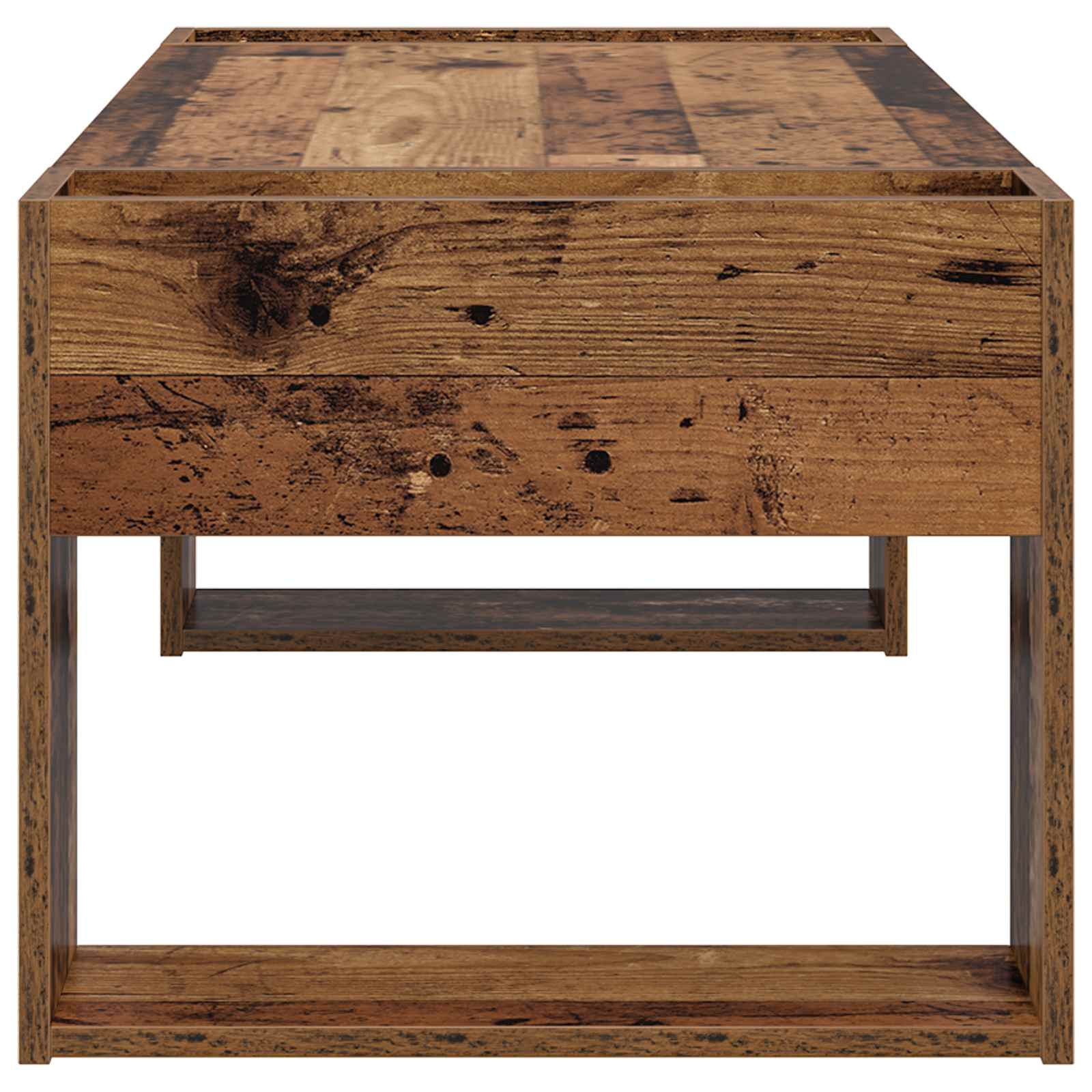 vidaXL Stolik kawowy Stare drewno 110 x 50 x 41 cm