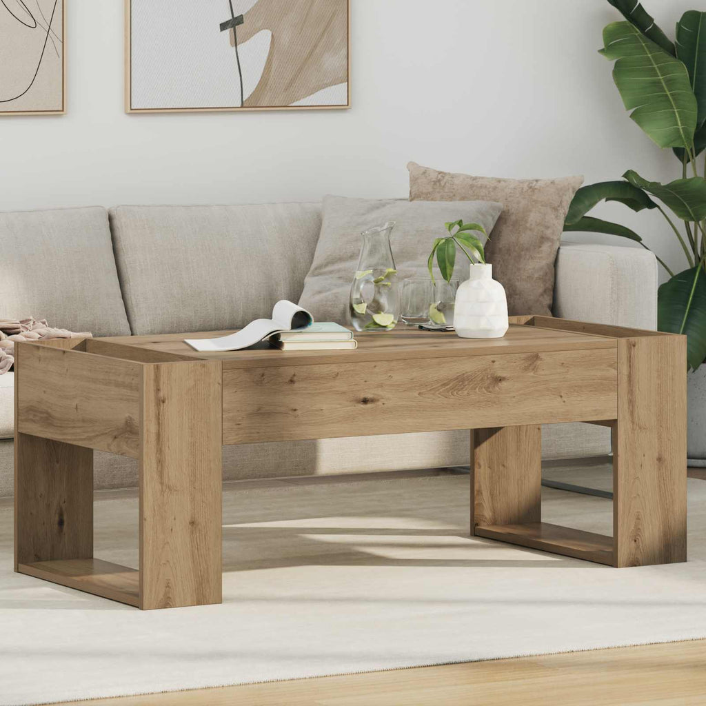 vidaXL Stolik kawowy Dąb rzemieślniczy 110 x 50 x 41 cm