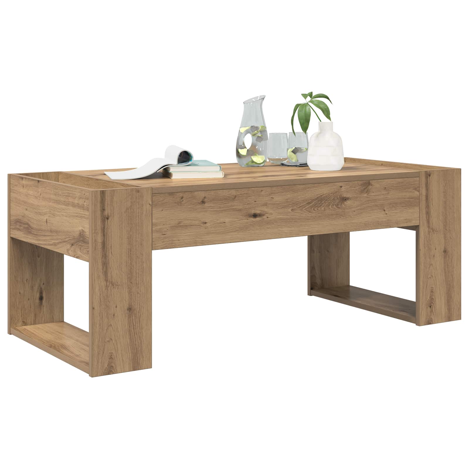 vidaXL Stolik kawowy Dąb rzemieślniczy 110 x 50 x 41 cm