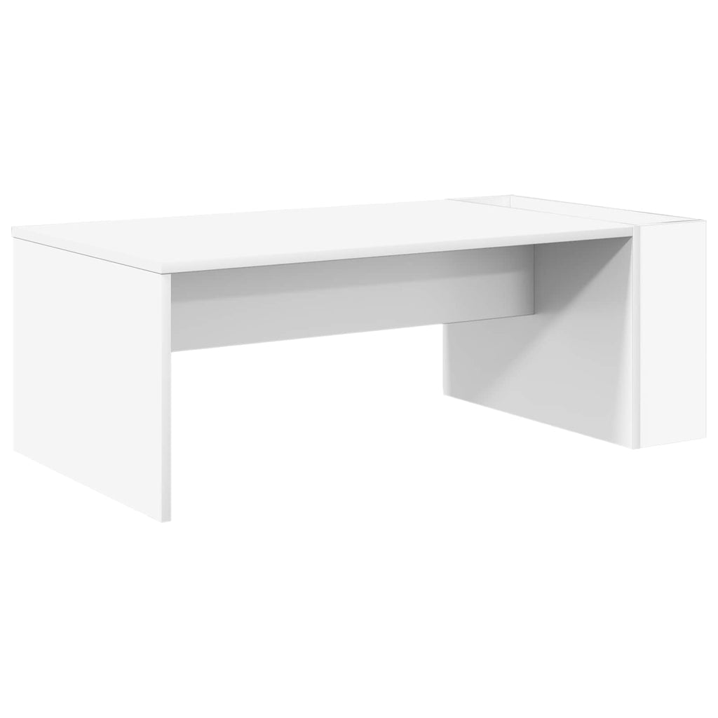 vidaXL Stolik kawowy Biały 95 x 50 x 34 cm Materiał drewnopochodny