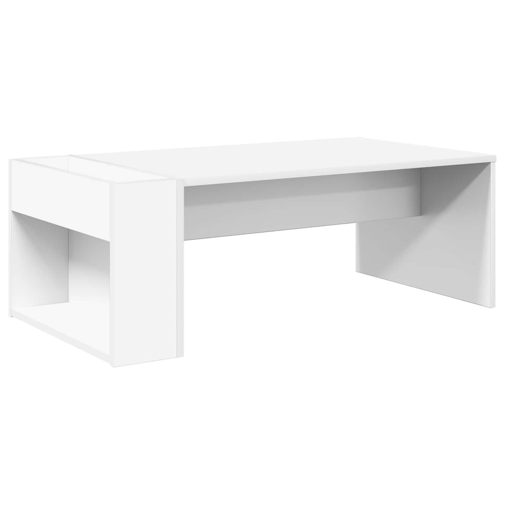 vidaXL Stolik kawowy Biały 95 x 50 x 34 cm Materiał drewnopochodny