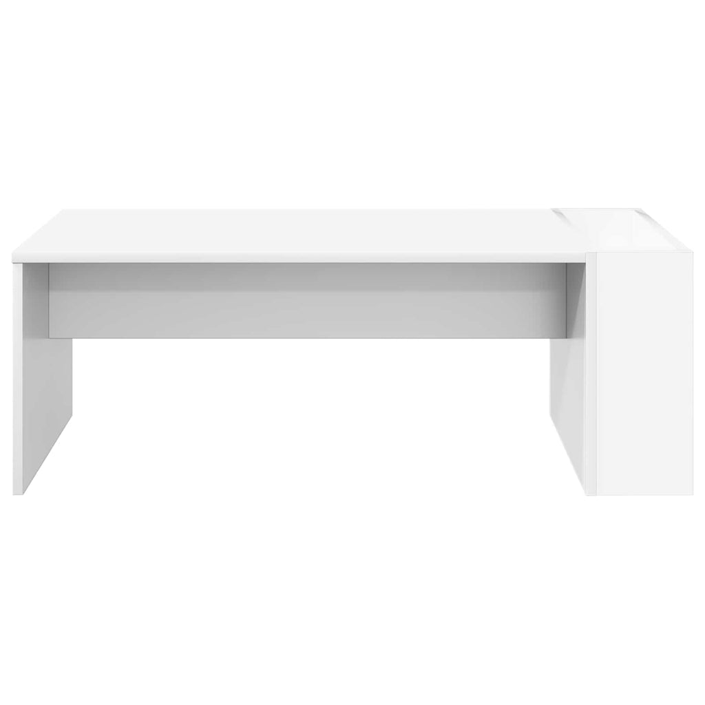 vidaXL Stolik kawowy Biały 95 x 50 x 34 cm Materiał drewnopochodny