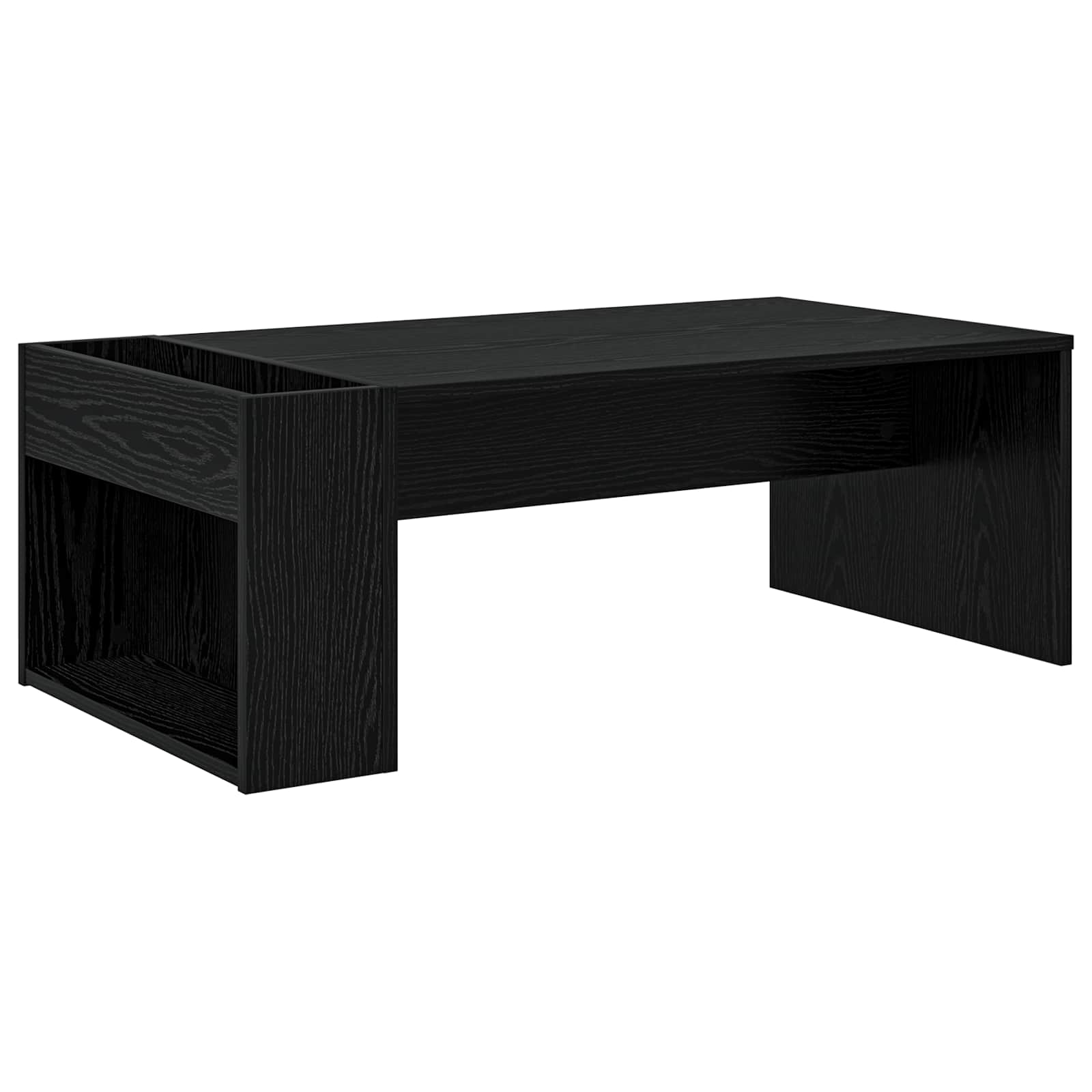 vidaXL Stolik kawowy Czarny Dąb 95 x 50 x 34 cm