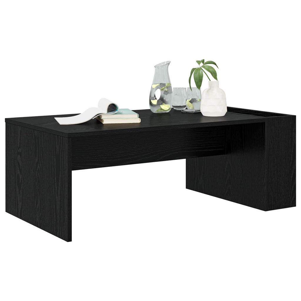 vidaXL Stolik kawowy Czarny Dąb 95 x 50 x 34 cm