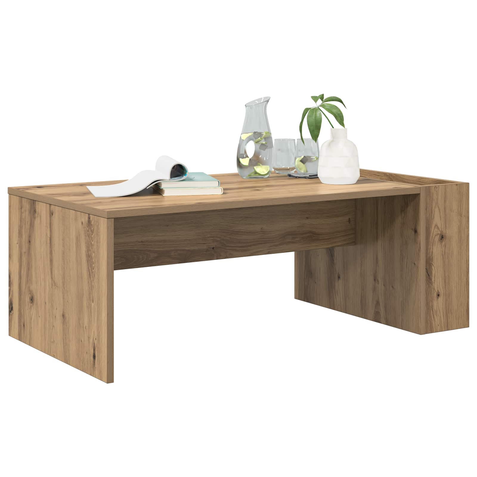 vidaXL Stolik kawowy Dąb rzemieślniczy 95 x 50 x 34 cm