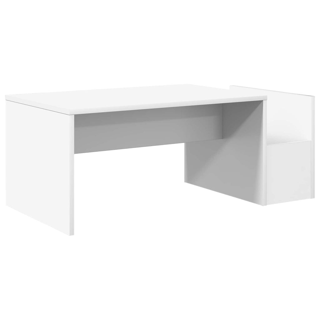 vidaXL Stolik kawowy Biały 90 x 45 x 35 cm Materiał drewnopochodny